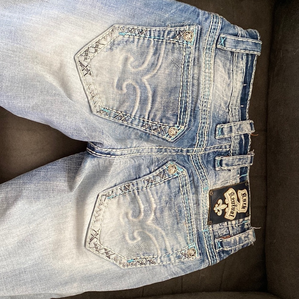 Rock revival slim boot  “Walden” jeans. Size 27 waist. Excellent condition!